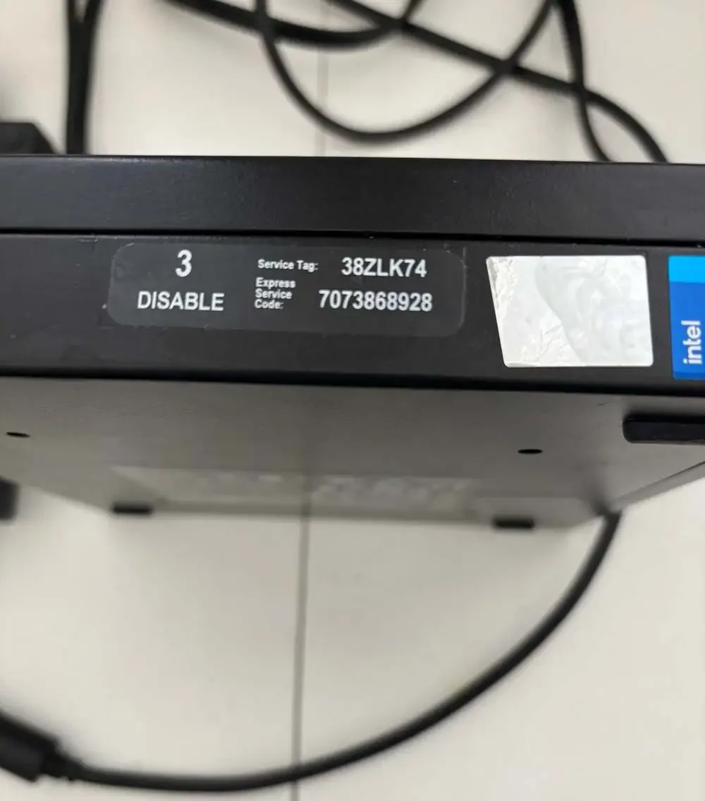 Dell OptiPlex Micro Form Factor Desktop PC Intel Core i7 with Power Adapter